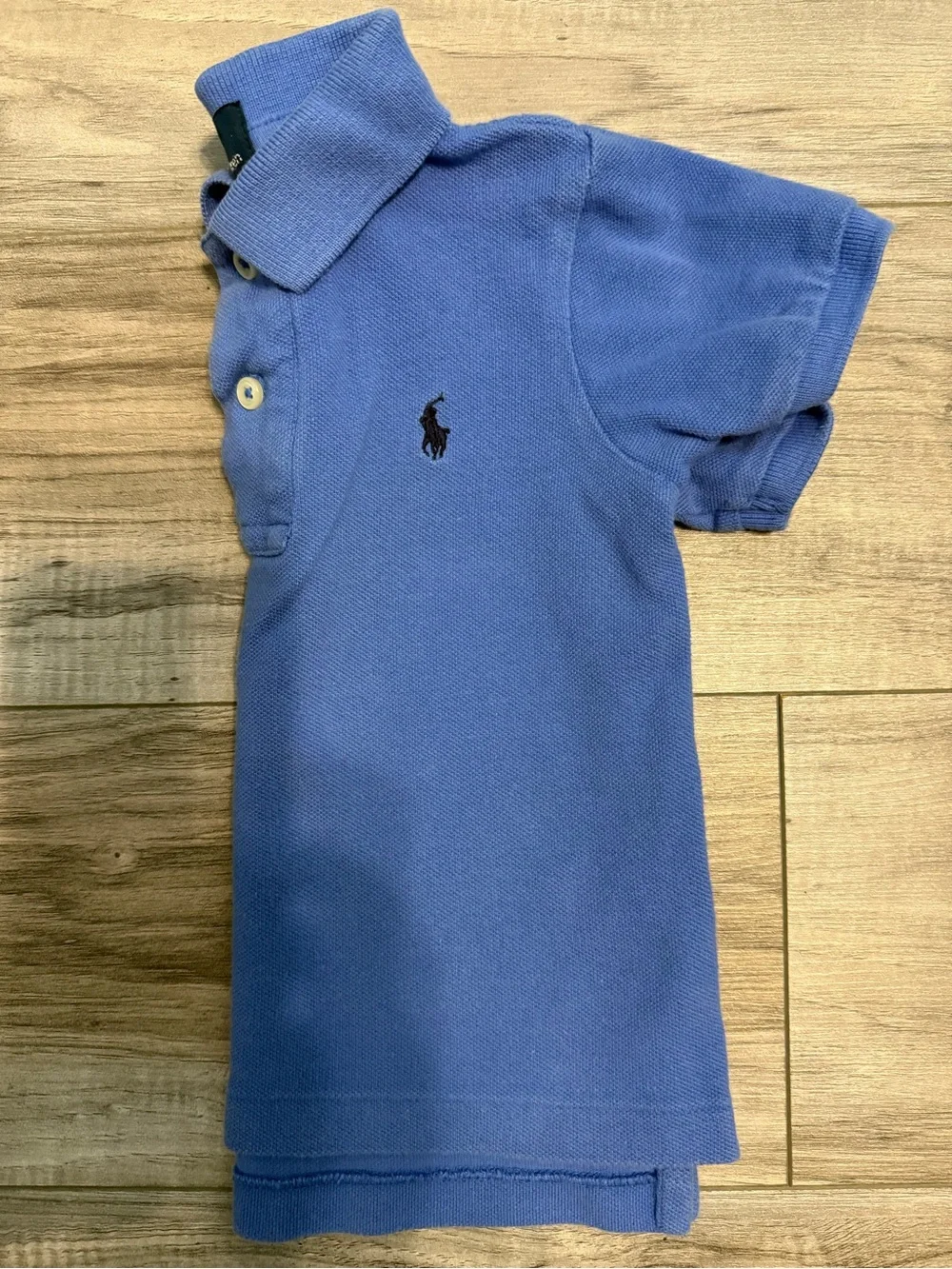 Ralph Lauren Blue Polo Shirt with Navy Pony - Kids